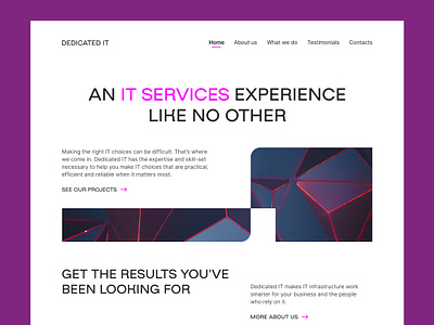 IT Company Website Design business business website company website interface it it company product ui ux web design website