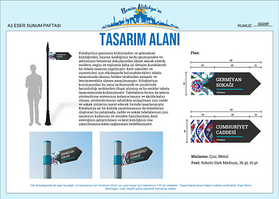 Sign Design Competition city sign competition graphic graphic design kutahya sign signage tabela turkey