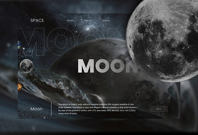 TO THE MOON prototype uiux design web design