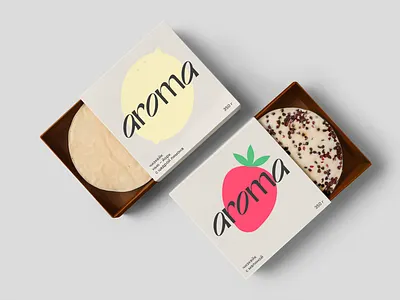 Aroma bakery packaging branding design graphic design logo minimal