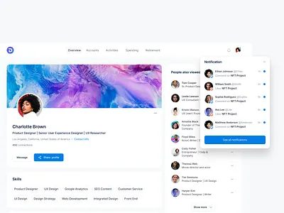 Notifications 🔔 clean comments components design system drop down inbox manage mark as read messaging modal notification panel responsiveui saas see all notifications settings ui ux visualdesign websitedesign