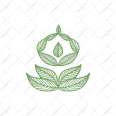 Wellness Yoga Logo branding brandlogo illustration leaf leaves leaveslogo logo logodesign nature wellnessyoga yoga yogalogo