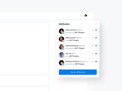 Notifications modal ⚡️ alerts attachment comment dashboard dropdown inbox like likes message messages modal notification notification modal notifications popover product design ui user interface ux ux design