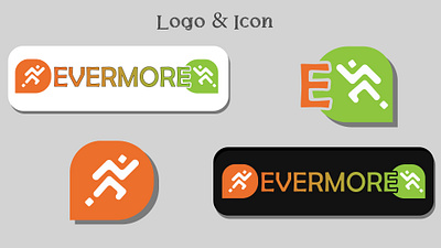 Evermore Logo Design branding design evermore graphic design logo orange typography ui vector