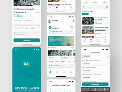 Zakat App-Donation App-Crowdfunding app crowdfunding design donation app ui user interface ux zakat app