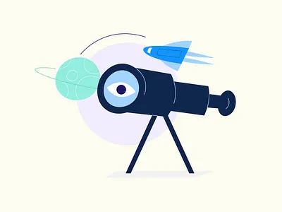 There is a vision brandillustration branding design digitalart digitalillustration eye graphic design illustration inovation looking space vector vidion