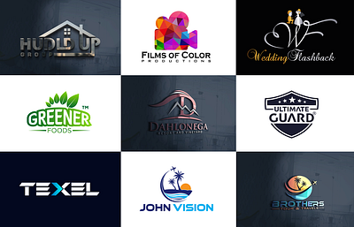 Flat & 3D Logo Design branding design graphic design logo logo design logo designer logo designers logo maker vector