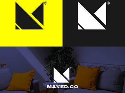 Maxed.co Logo by Gideon Steward combination mark furniture graphic design logo simple type vector wordmark