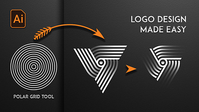 Mastering Logo Design: Polar Grid Tool Techniques in Illustrator logo tutorial tutorial video