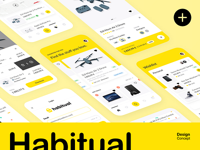 Habitual – Your interests working for you animation app design ui ux