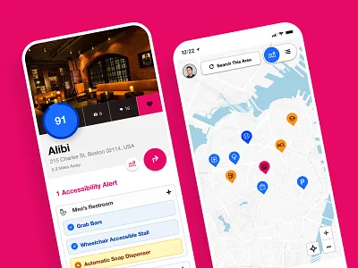 Ahoi App Hero Screens accessibility app design mobile ui ux
