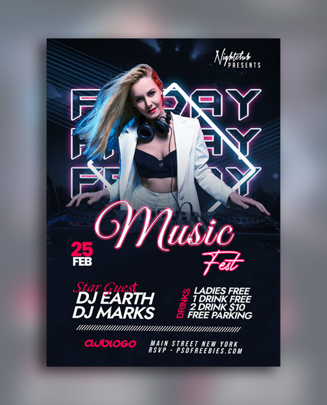 Creative Party Poster Design banner branding creative design creative poster design event event poster festival flyer graphic design modern design party party flyer party poster poster print