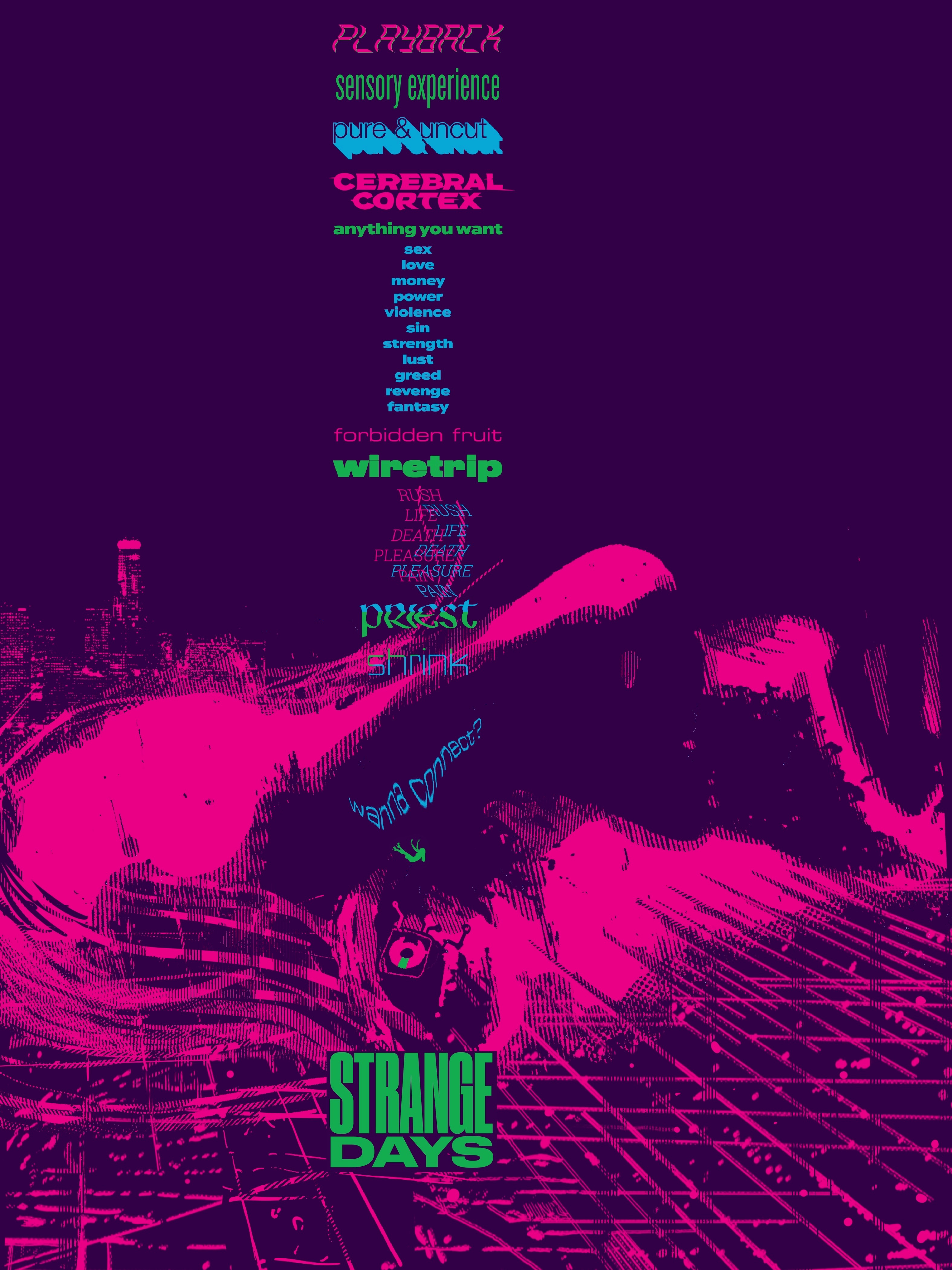 Strange Days (1995) Alternative Movie Poster by Jason Malmberg on Dribbble