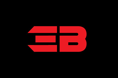EB Logo adobe illustrator art black branding design digital illustration dribbble edgy graphic design icon identity illustration logo logo design minimal red simple type typography vector