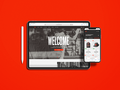 Gutsy Athletic Tablet and Mobile Website Design app branding design graphic design minimal mobile tablet typography ui ux web website