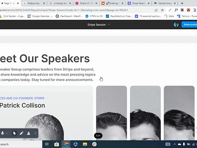 Stripe Speaker Session Design animation clean design dribbble explore interactiondesign stripe ui uidesign uiux uiuxdesigner uxdesign webdesign