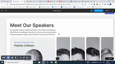 Stripe Speaker Session Design animation clean design dribbble explore interactiondesign stripe ui uidesign uiux uiuxdesigner uxdesign webdesign