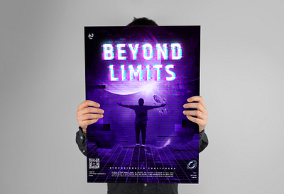 BEYOND LIMITS art branding creative design graphic design illustration logo photoshop poster poster design vector