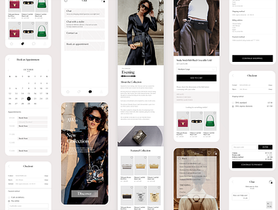 Okhtein - Mobile app adobe xd bags brands e commrce fashion mobile app mobile app design mobile ui trending ui ux ui ux design