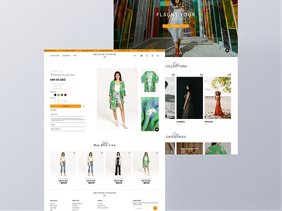 Second Chance - Website dubai fashion figma ui web design website
