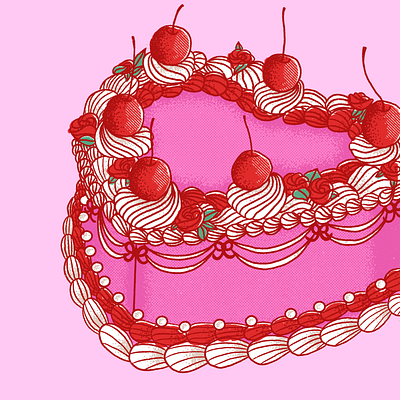 Cake! cake food illustration illustration procreate