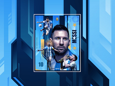 SPORTS POSTER DESIGN | MESSI argentina branding design graphic design leomessi messi sachitheek