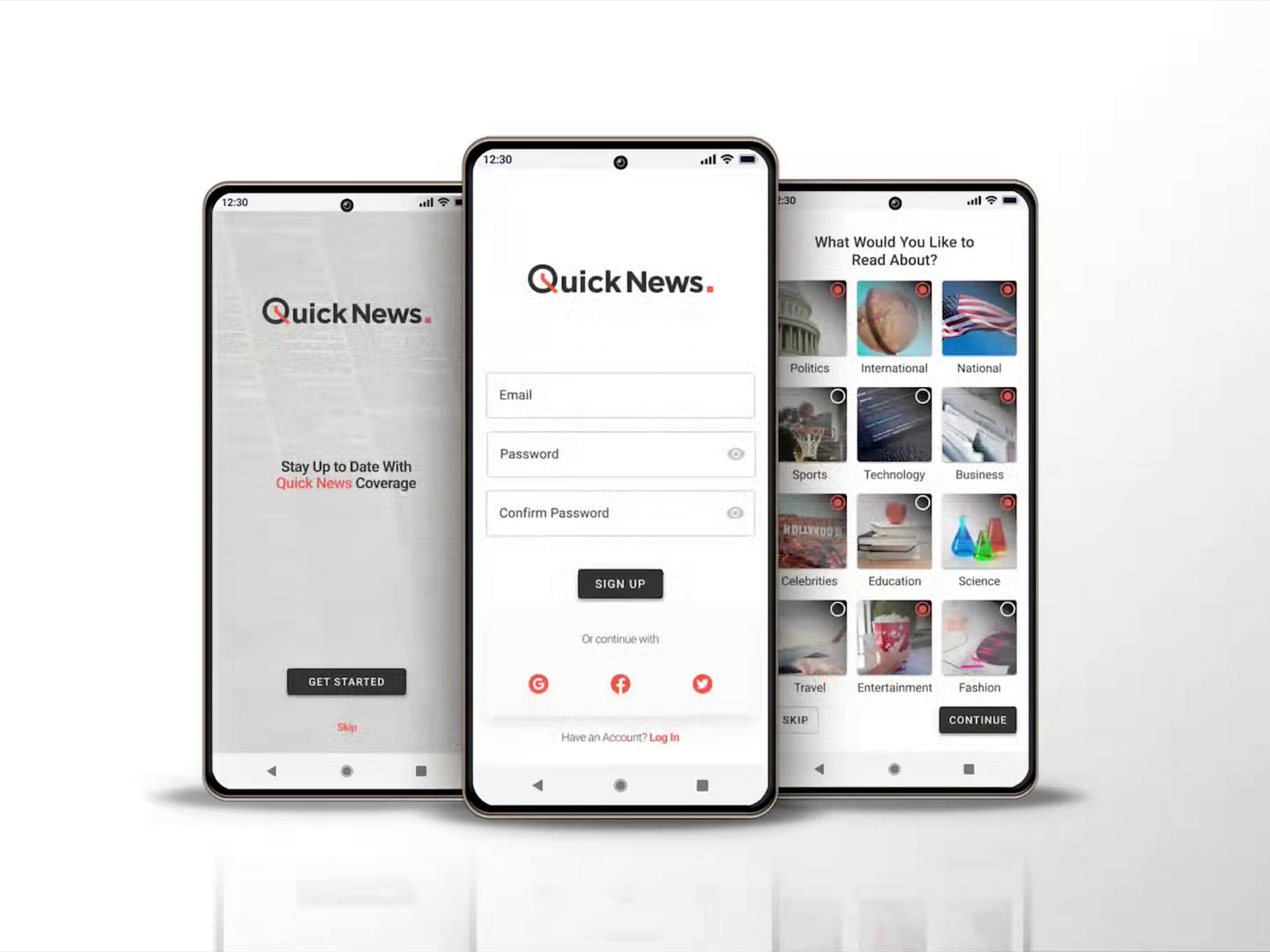 news app ux case study