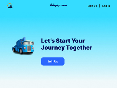 Shippp.com - A Landing Page of a Shipping Company artwork banner blue brand brand design company creative daily ui dashboard design designer figma finance illustration landing page landingpage pratik kumar ghosh pratikkrghosh