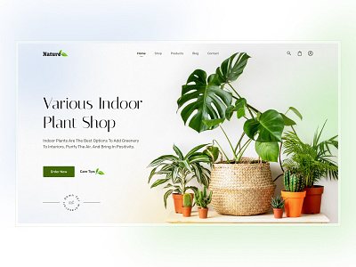 Website design: Plant ☘ 🏵 branding design graphic design landing page design ui ux web design web ui