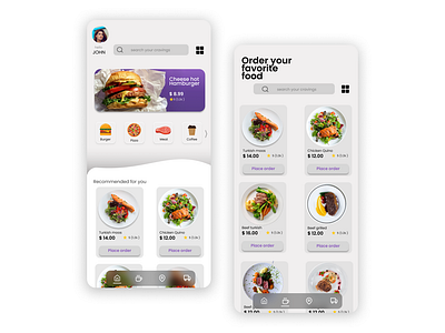 Food delivery app app branding design graphic design illustration logo motion graphics typography ui vector web web design