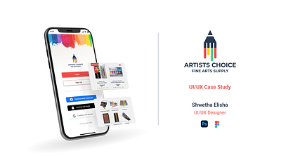 Artists Choice - E Commerce App UI/UX Case Study adobe adobefresco adobeillustrator adobephotoshop adobexd app appdesign branding casestudy design figma productdesign ui uidesign uiux ux uxdesign