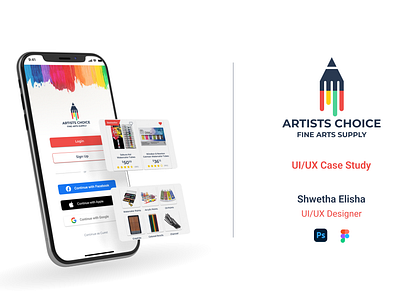 Artists Choice - E Commerce App UI/UX Case Study adobe adobefresco adobeillustrator adobephotoshop adobexd app appdesign branding casestudy design figma productdesign ui uidesign uiux ux uxdesign