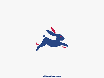 Rabbit Minimalist Logo brand branding conejo design graphic design illustration logo logofolio minimalist rabbit vector