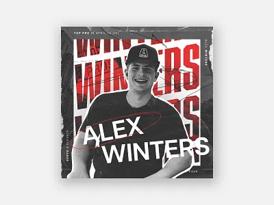 Alex Winters 'Top Pro of April' Social Graphic graphic design instagram social media solar sales solar sales content solarpros sports top pro top rep