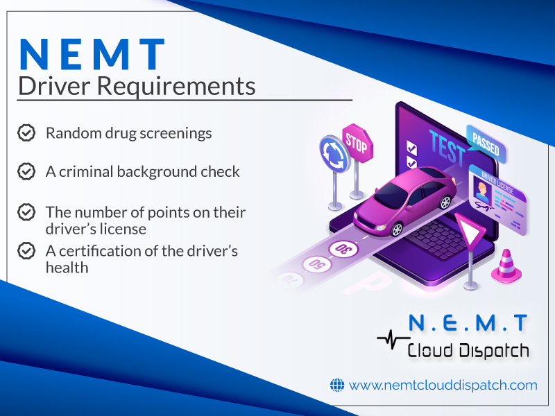 NEMT Driver Requirements by NEMT Cloud Dispatch on Dribbble