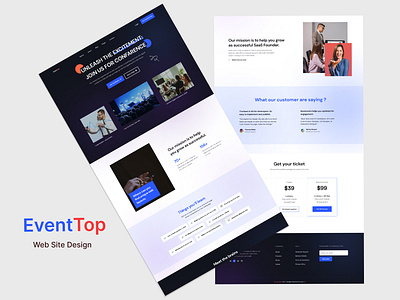 Event Management and Ticketing Website agency services page branding design event figma landing page ticket ticket selling web site ui web web site web ui webbranding