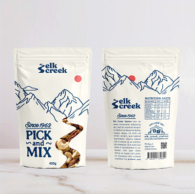 Nuts Pick&Mix - Healthy Snack Packaging graphic design healthy logo nature nuts organic packaging packaging design pouch packaging snack vector