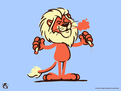 Puff Puff Pass! 420 character design graphics illustration lion vector design