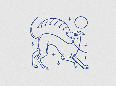 Best Friend branding design dog doggy galg hound illustration logo mystic mysticalhound vector
