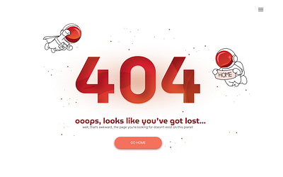 404 Error page concept cosmos design ill illustration space ui web design