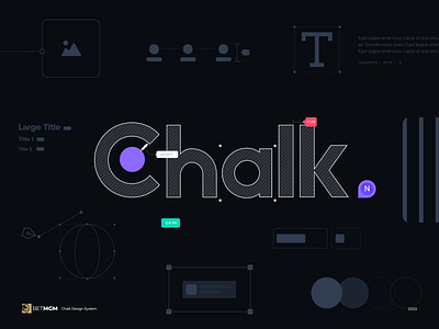 Chalk Design System app brand branding chalk design system gaming logo logotype modern product simple system