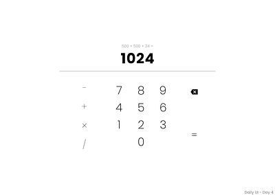 Calculator | Day 4 calculator dailyui design graphic design ui ux