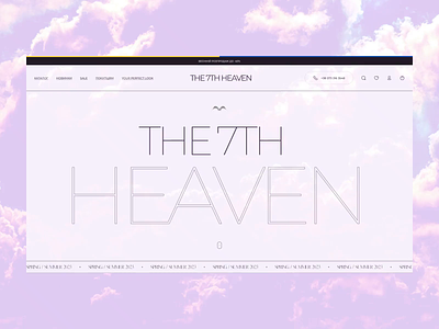 The 7th Heaven website animation blvk branding concept design illustration logo ui ux white
