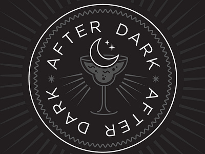 After Dark - Event Reception Theme Design afterdark black branding dark design drinks flat graphic design illustration jazz jazzbar logo menu menu design monochrome moody signage speakeasy vector