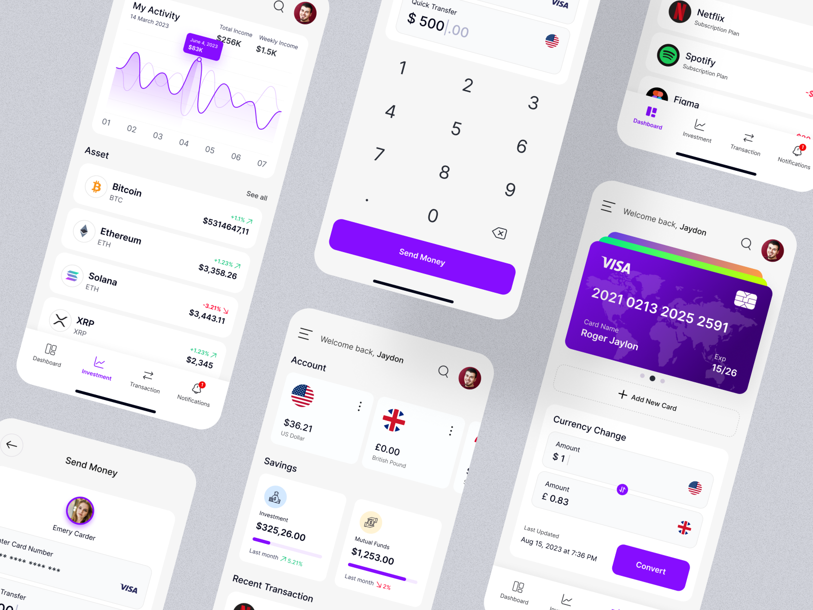 PayMove App Design - The Future of Finance Management app promo app ui branding crypto currency app falconthought finance app minimalistdesign mobile app design mobile app ui mobile banking money transfer app moneymanagement paymove ui ui design uiuxdesign ux