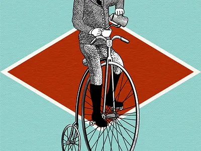 Adventurous Arthur animation bicycle brand design branding character design characterillustration coffee design etched illustration etching graphic design illustration logo mascot outdoor coffee pennyfarthing retro vector vintage illustration