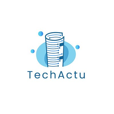 Tech News Paper Logo logo newspaperlogo techlogo