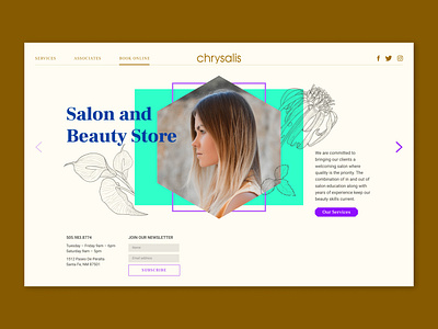 Chrysalis - Salon and Beauty Store design salon santa fe ui web