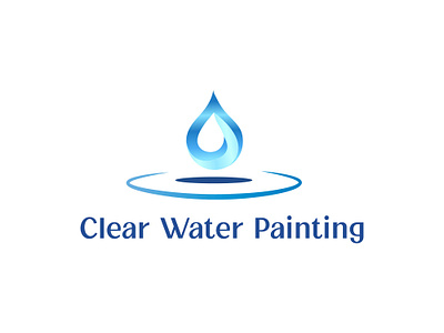 Clean Water Drop Logo logo paintinglogo waterdrop