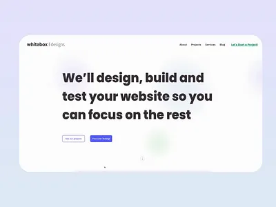 Design. Build. Publish. | Custom web designs | Figma & Webflow home page motion graphics responsive design ux ux design web design webflow